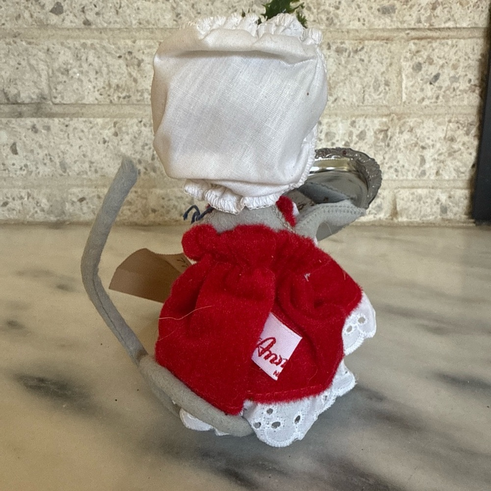 Vintage 1996 Annalee Doll Christmas Hostess Mouse Cheese Tray #7755 - Picture 2 of 4